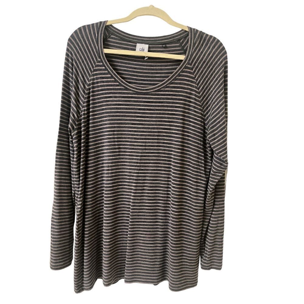 Cabi Blair tunic top striped style #3053 sz Large